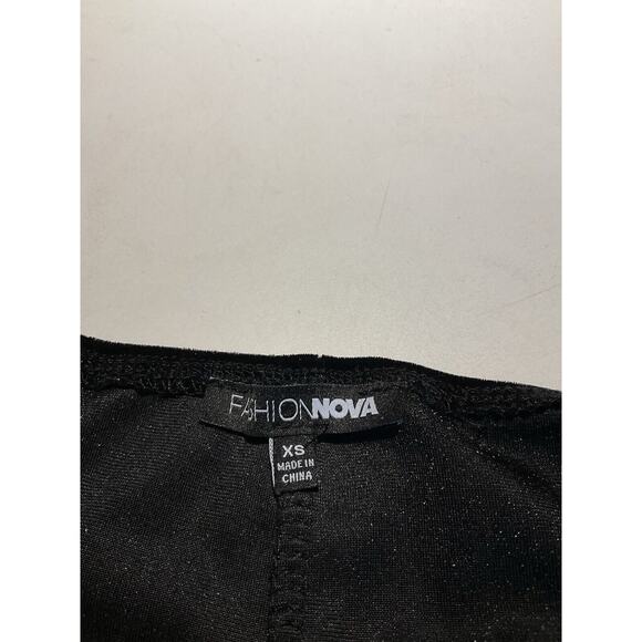 Fashion Nova Higher Standards Black Velvet Midi Dress Size Xs Peekaboo Sexy - Picture 5 of 6